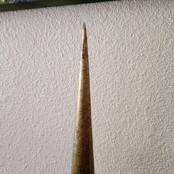 Metal lightweight lightning rod ball spike industrial home decor poker bronze go - Picture 4 of 5